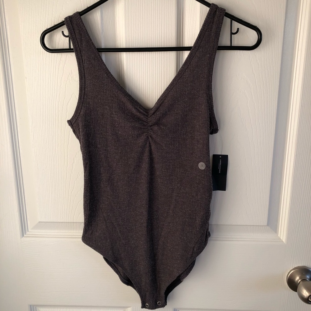 Gray bodysuit